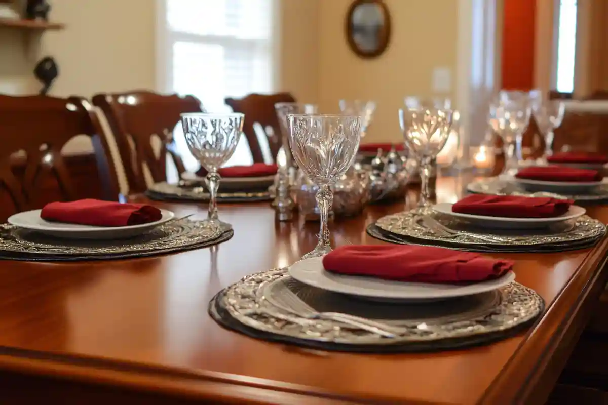 Hosting your first dinner party setup