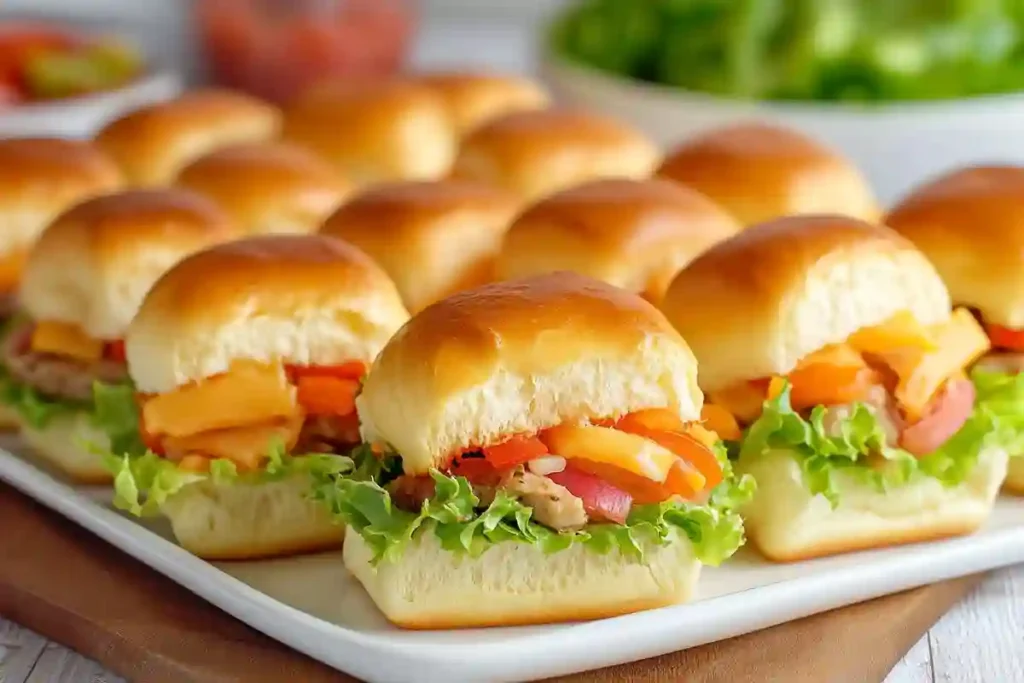 Mini Sliders with Brown and Serve Rolls