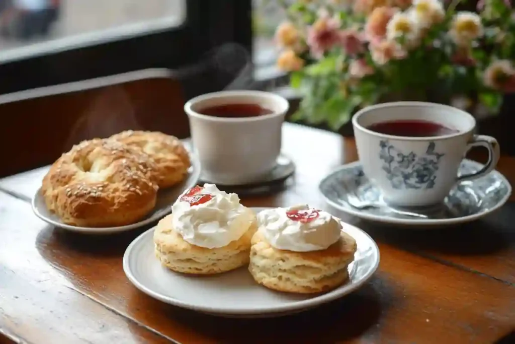 Scones and tea for breakfast