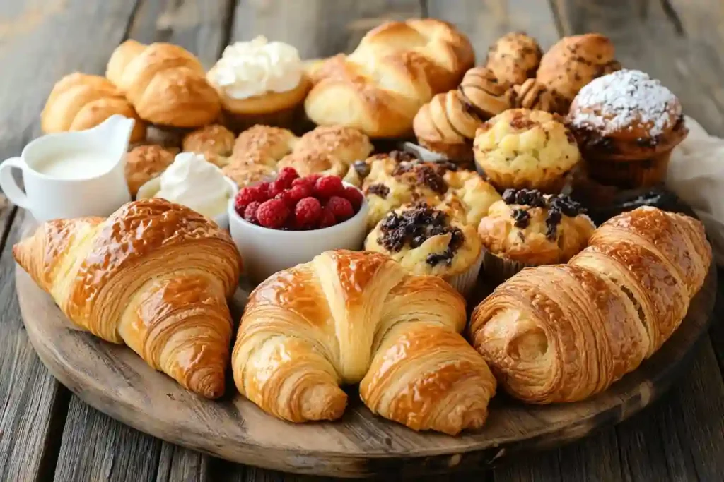 Assorted breakfast pastries