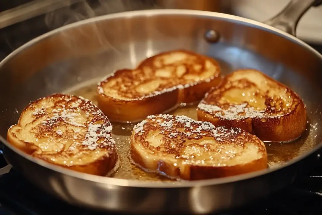 Cooking French Toast Steps