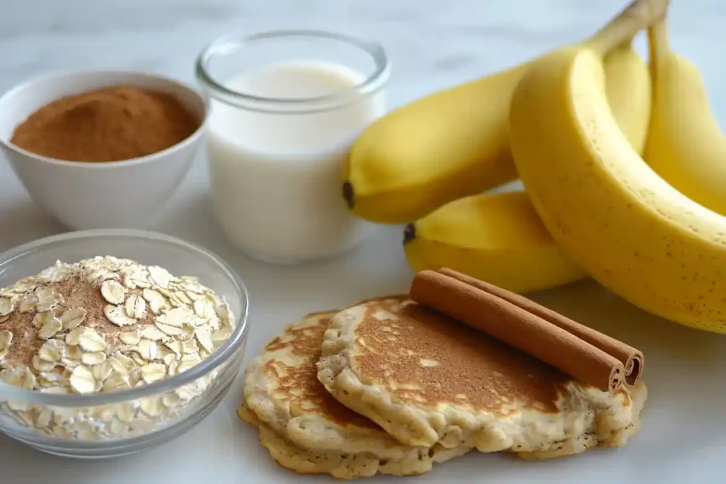 Banana pancakes ingredients