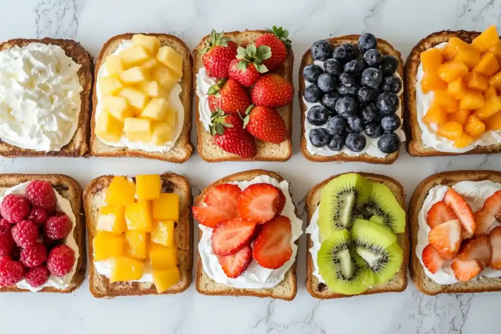 Toppings on Sourdough Toast