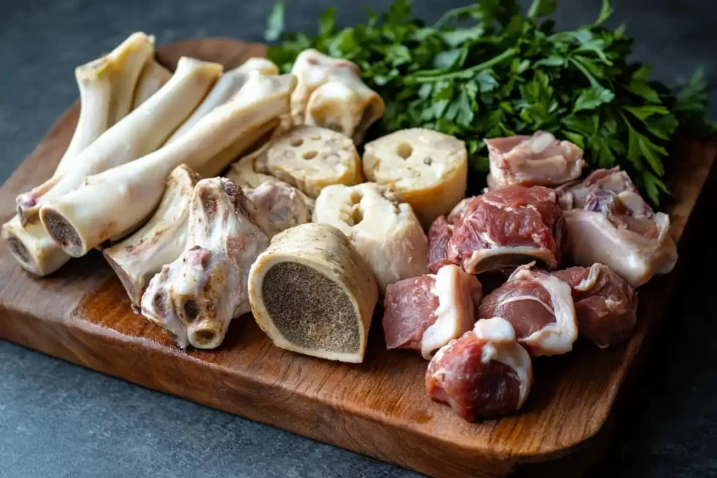 Beef, and chicken soup bones for broth