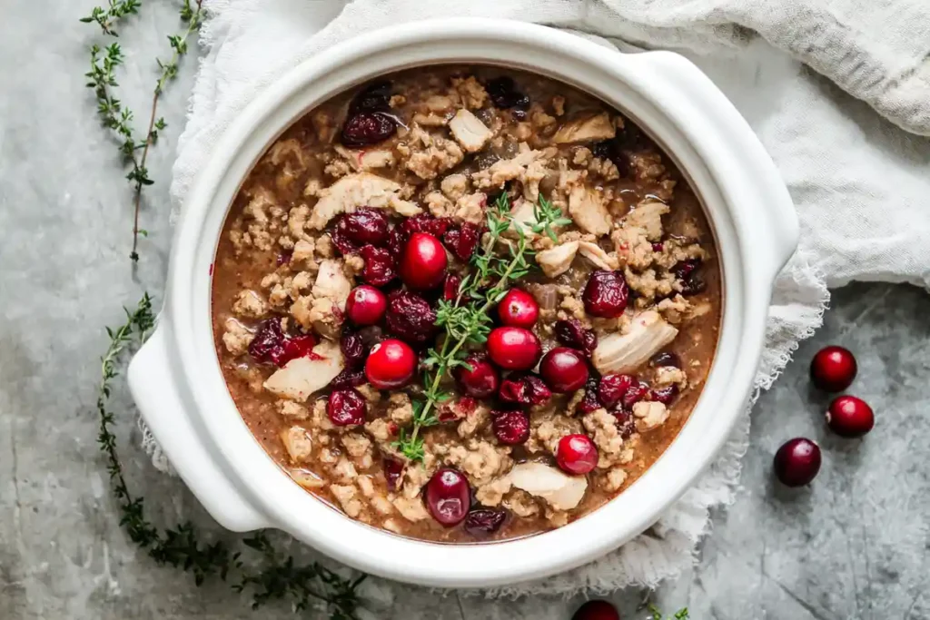 Slow Cooker Turkey Cranberry Chili Recipe